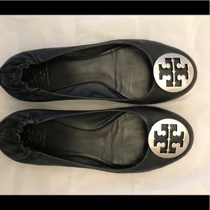 Tory Burch black ballet Reva flats